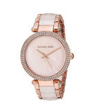 Michael Kors Parker Mother of Pearl Pink Dial Two Tone Steel Strap Watch for Women - MK6402 Buy Now By Michael Kors