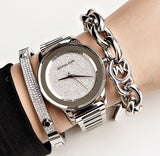 Michael Kors Kinley Diamond Pave Silver Dial Silver Steel Strap Watch for Women - MK5996 Buy Now By Michael Kors