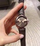 Gucci Interlocking Iconic Brown Dial Brown Leather Strap Watch For Women - YA133207 Buy Now By Gucci