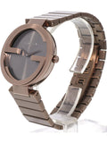Gucci Interlocking G Quartz Brown Dial Brown Steel Strap Watch for Women - YA133317 Buy Now By Gucci