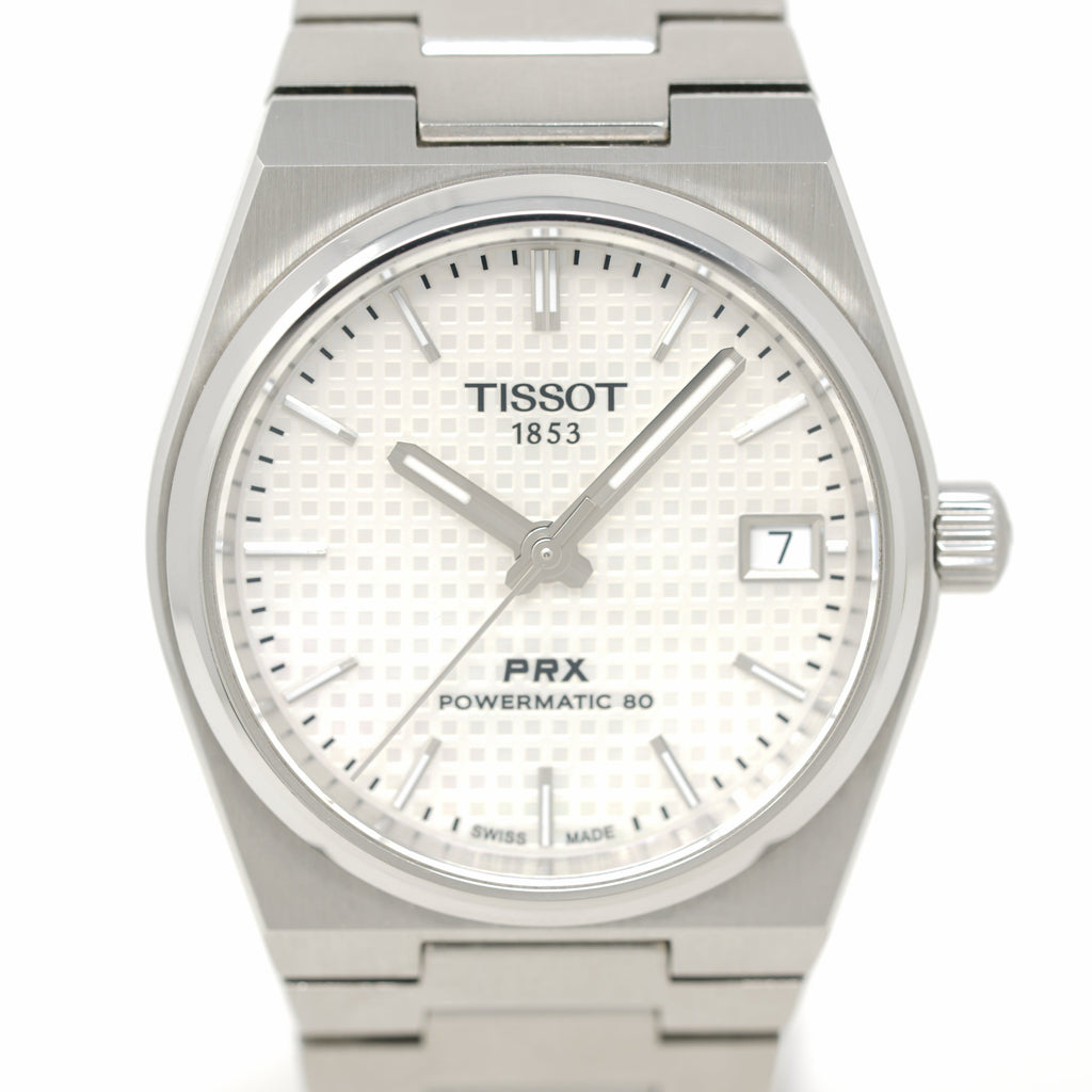 Tissot PRX Powermatic 80 White Dial Silver Steel Strap Watch for Men - T137.207.11.111.00 Buy Now By Tissot