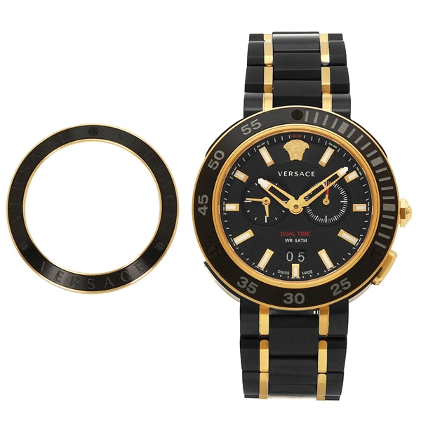 Versace V Extreme Pro Two Tone Dial Stainless Steel Strap Watch for Men - VCN040017 Buy Now By Versace