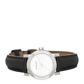 Burberry The City White Dial Black Leather Strap Watch for Women - BU9206 Buy Now By Burberry