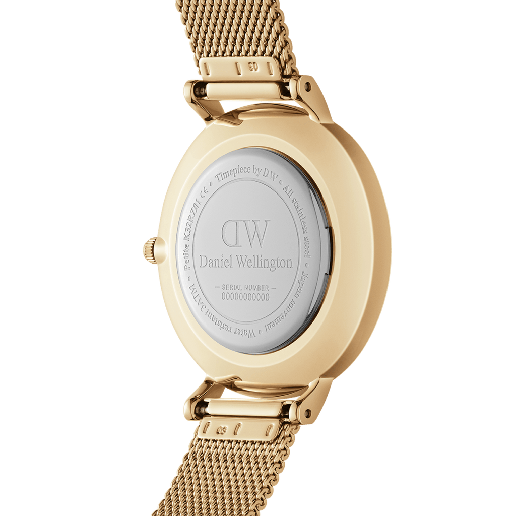 Daniel Wellington Classic Petite Evergold White Dial Gold Mesh Bracelet Watch For Women - DW00100346 Buy Now By Daniel Wellington