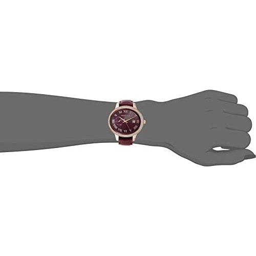 Michael Kors Whitley Quartz Burgundy Dial Burgundy Leather Strap Watch For Women - MK2430 Buy Now By Michael Kors
