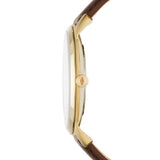 Fossil The Minimalist White Dial Brown Leather Strap Watch for Men - FS5397 Buy Now By Fossil