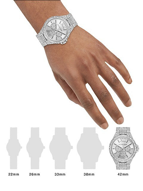 Michael Kors Camille Multifunction Crystals Silver Dial Silver Steel Strap Watch for Women - MK6957 Buy Now By Michael Kors