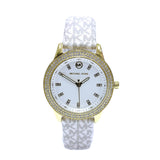 Michael Kors Tibby Analog Silver Dial White Leather Strap Watch for Women - MK1049 Buy Now By Michael Kors