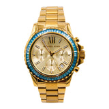 Michael Kors Everest Chronograph Gold Dial Gold Steel Strap Watch For Women - MK7210 Buy Now By Michael Kors