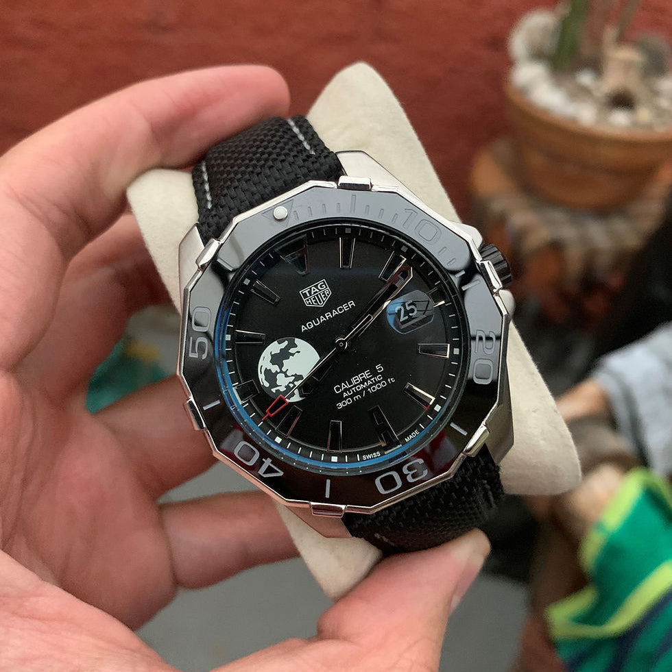 Tag Heuer Aquaracer Moon Black Dial Watch for Men - WAY201J.FC6370 Buy Now By Tag Heuer