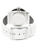 Calvin Klein Accent White Dial White Leather Strap Watch for Women - K2Y2Y1K6 Buy Now By Calvin Klein