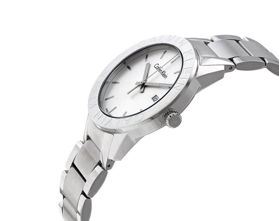 Calvin Klein Steady Silver Dial Silver Steel Strap Watch for Women - K7Q21146 Buy Now By Calvin Klein