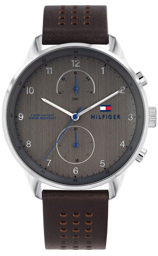 Tommy Hilfiger Chase Quartz Brown Dial Brown Leather Strap Watch for Men - 1791579 Buy Now By Tommy Hilfiger