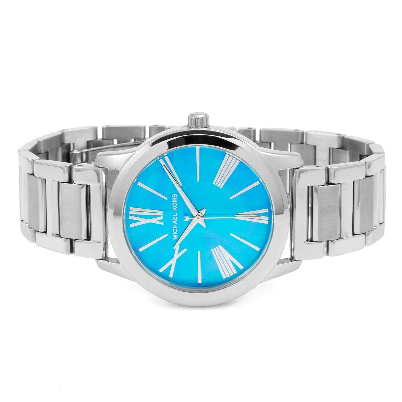Michael Kors Hartman Quartz Blue Dial Silver Steel Strap Watch For Women - MK3519 Buy Now By Michael Kors