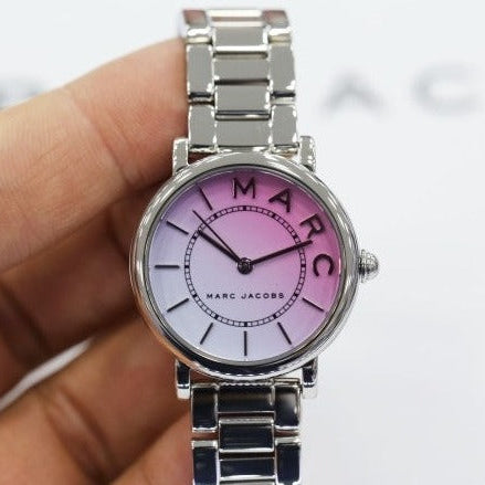 Marc Jacobs Roxy Pink Dial Silver Steel Strap Watch for Women - MJ3552 Buy Now By Marc Jacobs