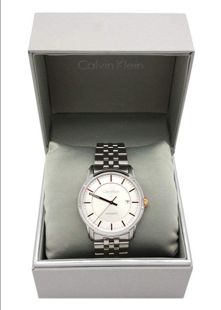 Calvin Klein Infinity Silver Dial Silver Steel Strap Watch for Men - K5S34B46 Buy Now By Calvin Klein