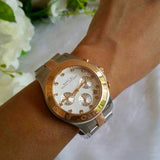 Marc Jacobs Blade Chronograph Silver Dial Two Tone Steel Strap Watch for Women - MBM3178 Buy Now By Marc Jacobs