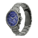 Armani Exchange Banks Chronograph Blue Dial Grey Steel Strap Watch For Men - AX1731 Buy Now By Armani Exchange