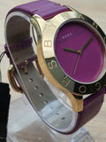 Marc Jacobs Purple Dial Purple Leather Strap Watch for Women - MBM1209 Buy Now By Marc Jacobs