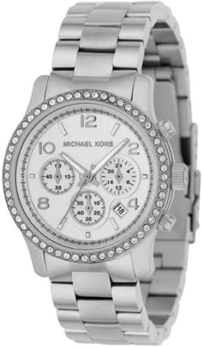 Michael Kors Brinkley Silver Dial with Diamonds Silver Steel Strap Watch for Women - MK5083 Buy Now By Michael Kors