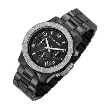 Michael Kors Runway Black Dial Black Steel Strap Watch for Women - MK5190 Buy Now By Michael Kors