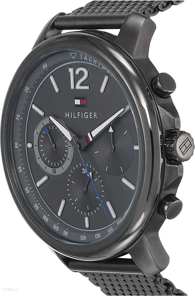 Tommy Hilfiger London Chronograph Grey Dial Grey Mesh Bracelet Watch for Men - 1791530 Buy Now By Tommy Hilfiger