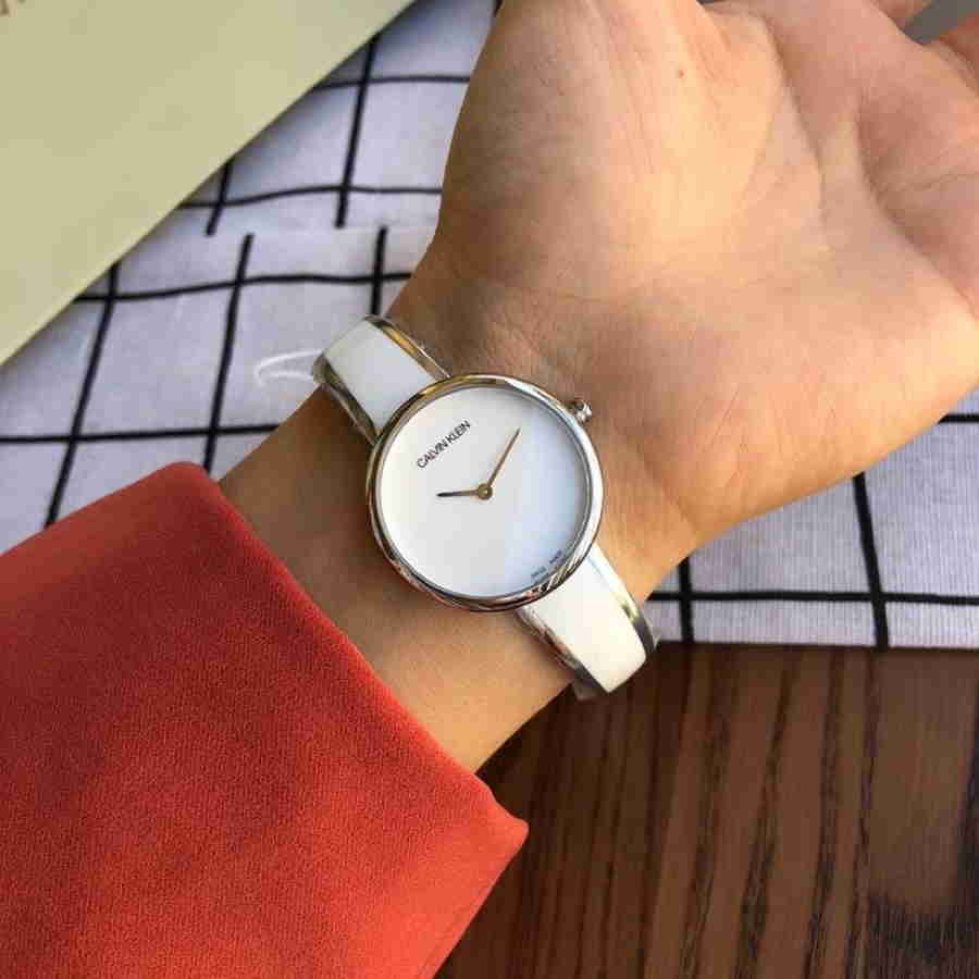 Calvin Klein Seduce White Dial Two Tone Steel Strap Watch for Women - K4E2N116 Buy Now By Calvin Klein