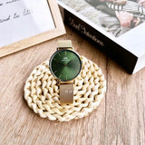 Daniel Wellington Petite Emerald Green Dial Gold Mesh Strap Watch For Women - DW00100481 Buy Now By Daniel Wellington