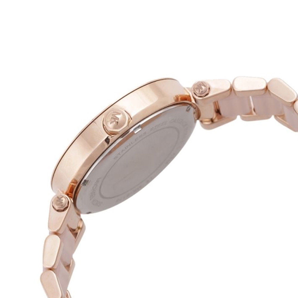 Michael Kors Parker Pink Dial Pink Steel Strap Watch for Women - MK6176 Buy Now By Michael Kors