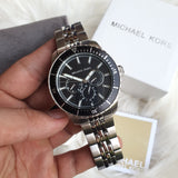 Michael Kors Cunningham Multifunction Black Dial Silver Steel Strap Watch For Men - MK7156 Buy Now By Michael Kors