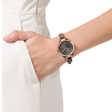 Fossil Georgia Black Dial Black Leather Strap Watch for Women - ES3148 Buy Now By Fossil