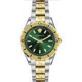 Versace Hellenyium Quartz Green Dial Two Tone Steel Strap Watch For Men - VE3A00720 Buy Now By Versace