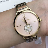Michael Kors Portia Rose Gold Dial Two Tone Steel Strap Watch for Women - MK3706 Buy Now By Michael Kors
