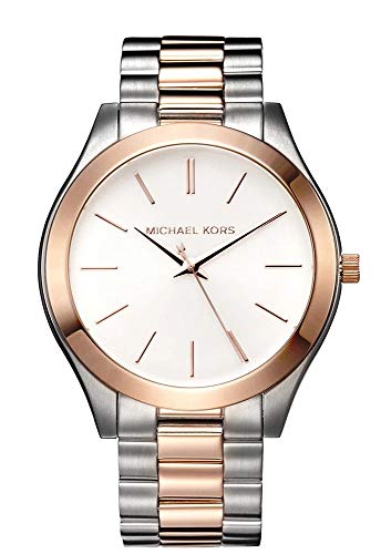 Michael Kors Runway White Dial Two Tone Stainless Steel Strp Watch for Women - MK3204A Buy Now By Michael Kors
