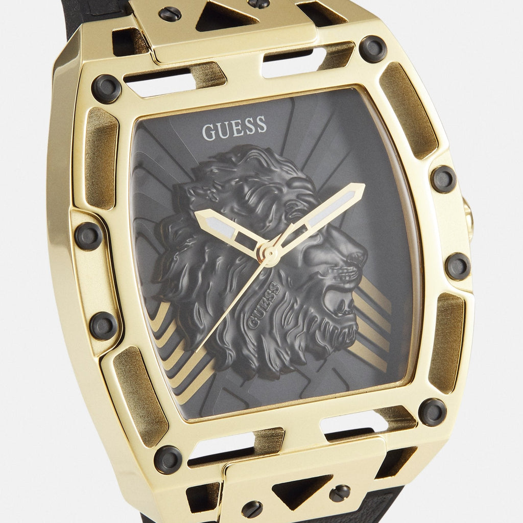 Guess Legend Black Dial Black Rubber Strap Watch For Men - GW0500G1 Buy Now By Guess