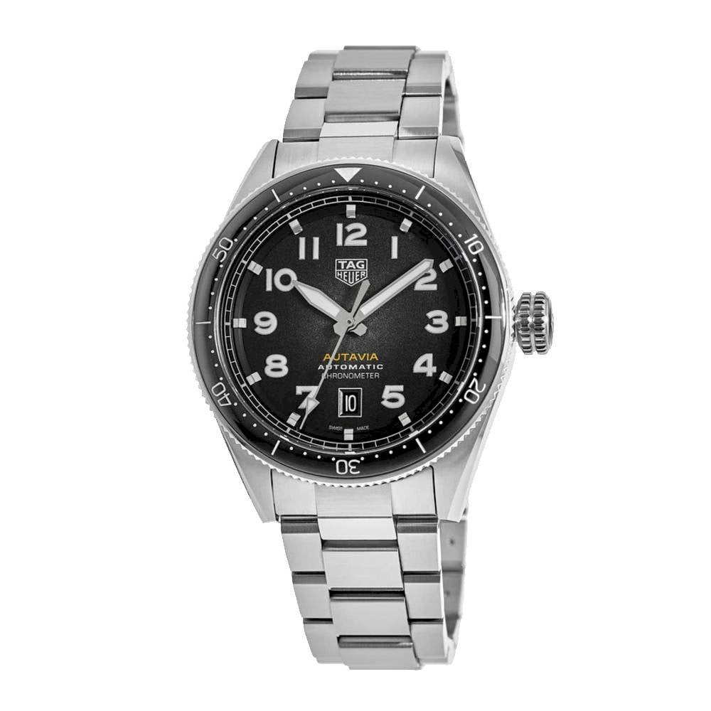 Tag Heuer Autavia Automatic Grey Dial Silver Steel Strap Watch for Men - WBE5114.EB0173 Buy Now By Tag Heuer