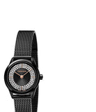 Calvin Klein Minimal Diamonds Black Dial Black Mesh Bracelet Watch for Women - K3M2342R Buy Now By Calvin Klein