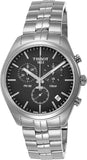 Tissot T Classic PR 100 Chronograph Black Dial Silver Steel Strap Watch for Men - T101.417.11.051.00 Buy Now By Tissot