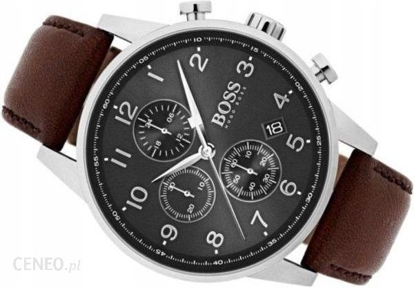 Hugo Boss Navigator Grey Dial Brown Leather Strap Watch for Men - 1513494 Buy Now By Hugo Boss