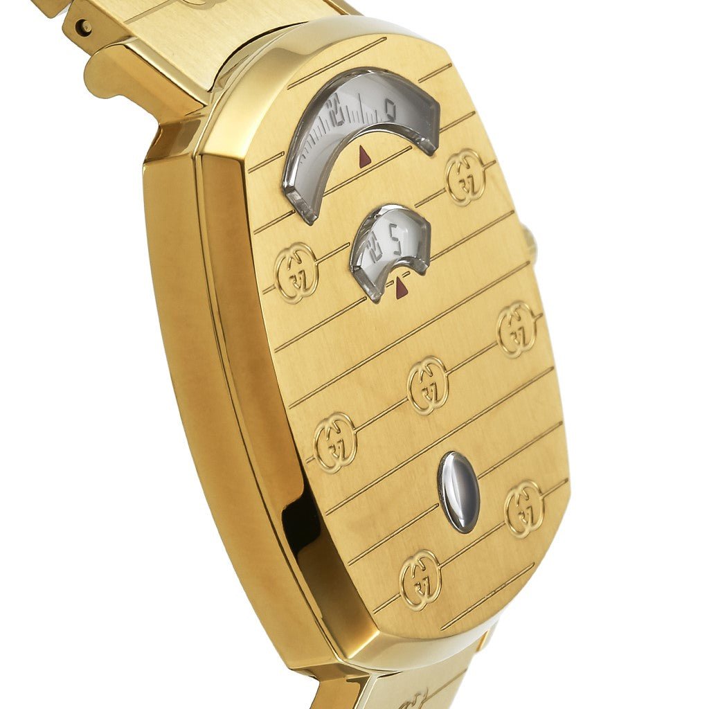 Gucci Grip Yellow Gold Dial Yellow Gold Steel Strap Unisex Watch - YA157403 Buy Now By Gucci