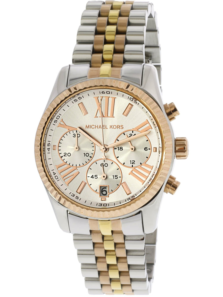 Michael Kors Lexington Chronograph Silver Dial Two Tone Steel Strap Watch for Women - MK5735 Buy Now By Michael Kors