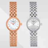 Tissot T Lady Lovely Mother of Pearl Dial Rose Gold Steel Strap Watch For Women - T058.009.33.111.00 Buy Now By Tissot