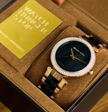 Michael Kors Parker Mother of Pearl Black Dial Two Tone Steel Strap Watch for Women - MK6414 Buy Now By Michael Kors