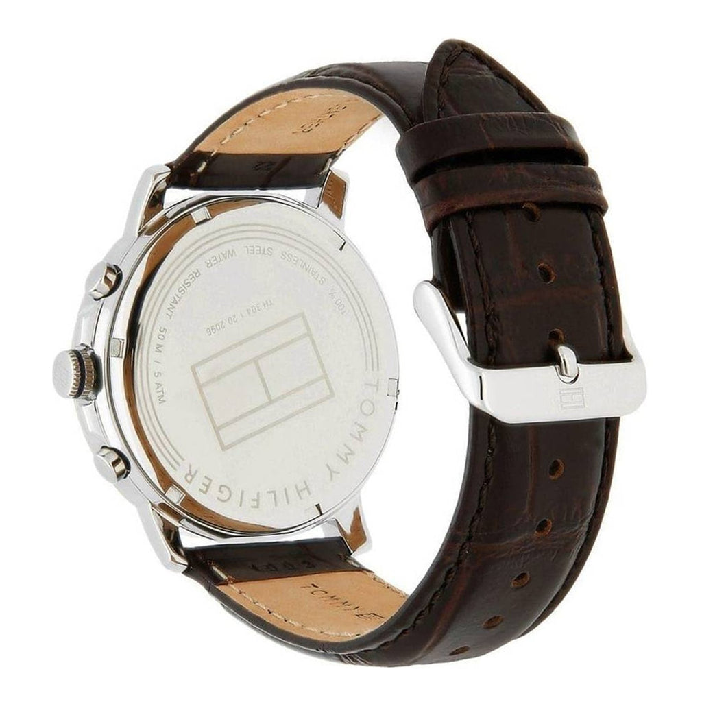 Tommy Hilfiger Keagan Chronograph Blue Dial Brown Leather Strap Watch for Men - 1791290 Buy Now By Tommy Hilfiger