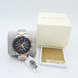 Michael Kors Layton Chronograph Black Dial Two Tone Steel Strap Watch For Men - MK8913 Buy Now By Michael Kors