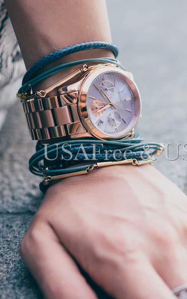 Michael Kors Runway Chronograph Purple Dial Rose Gold Steel Strap Watch For Women - MK6163 Buy Now By Michael Kors