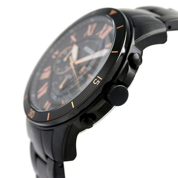Fossil Grant Sport Chronograph Black Dial Black Steel Strap Watch for Men - FS5374 Buy Now By Fossil