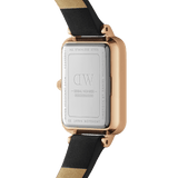 Daniel Wellington Quadro Black Dial Black Leather Strap Watch For Women - DW00100449 Buy Now By Daniel Wellington