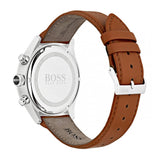 Hugo Boss Grand Prix White Dial Brown Leather Strap Watch for Men - 1513475 Buy Now By Hugo Boss