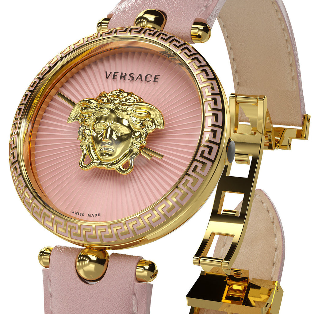 Versace Palazzo Empire Pink Dial Pink Leather Strap Watch for Women - VCO030017 Buy Now By Versace
